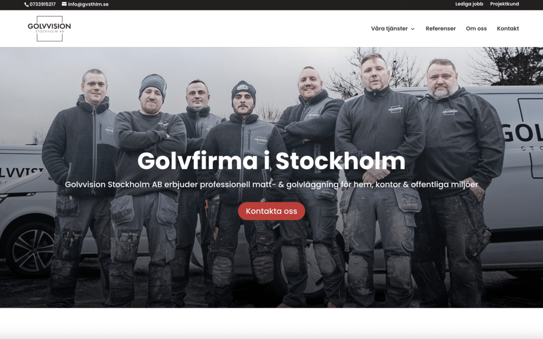 Lansering av SEO-optimerad webbplats till Golvvision